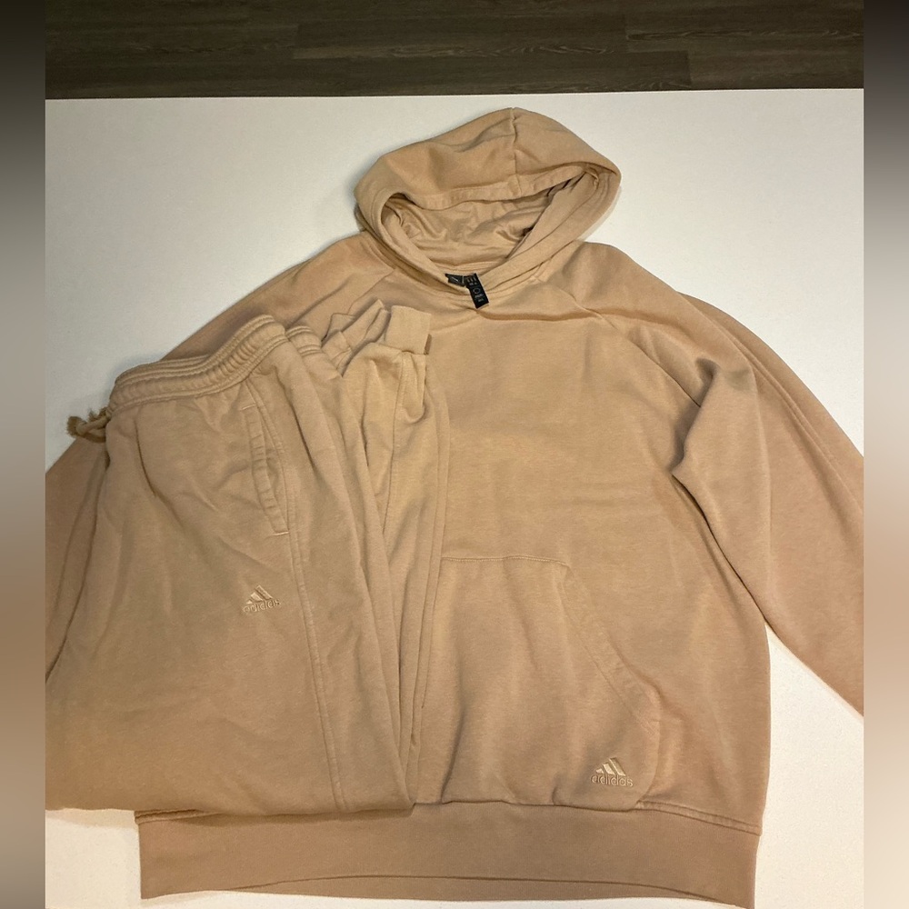 Adidas✨ All Szn Tan Hoodie and Joggers Set